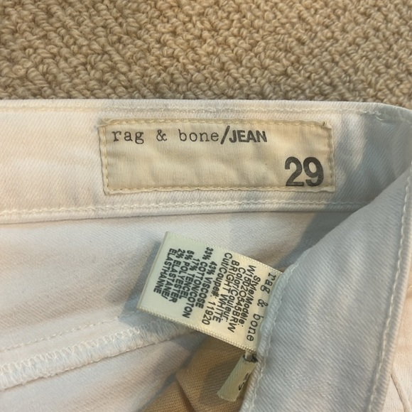 RAG & BONE SKINNY WHITE JEANS - Picture 3 of 9